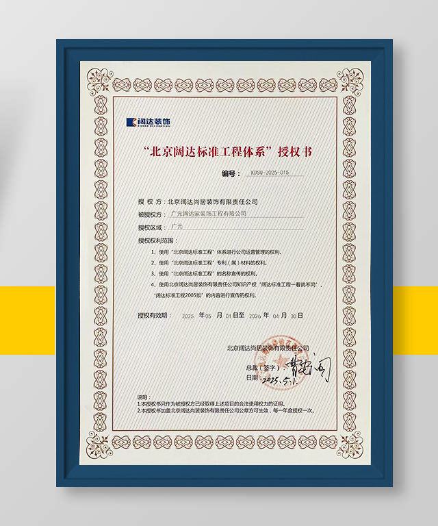 闊達(dá)授權(quán)證書(shū)