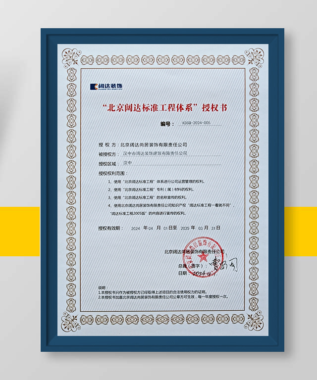 闊達(dá)授權(quán)證書(shū)