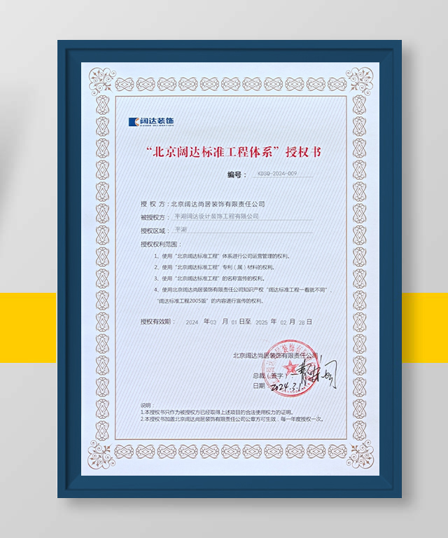 闊達(dá)授權(quán)證書(shū)