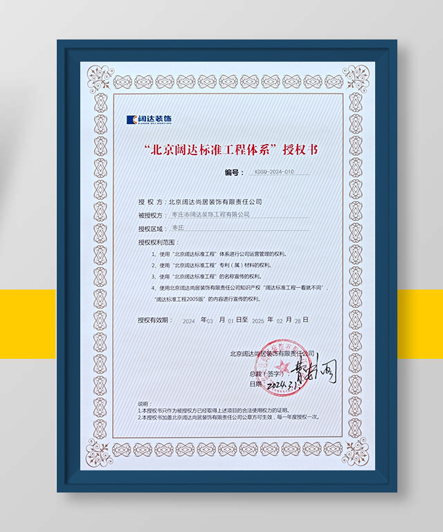 闊達(dá)授權(quán)證書(shū)